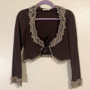 Innocent World Brown Bolero with Cream Lace (Free Infanta Blouse)